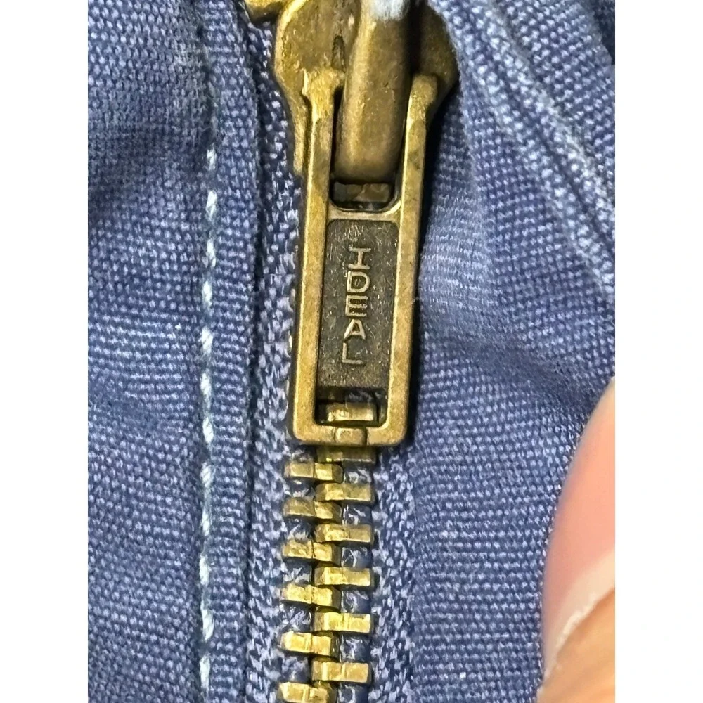 VTG Y2K Polo Ralph Lauren Blue Cargo Pants Wide Leg Zipper Pockets Boys 16 28X29